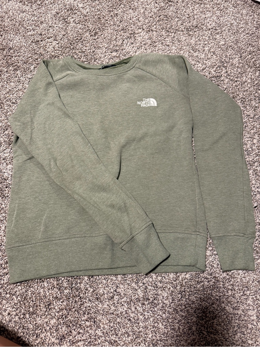 The North Face Olive Green Crew Sweatshirt